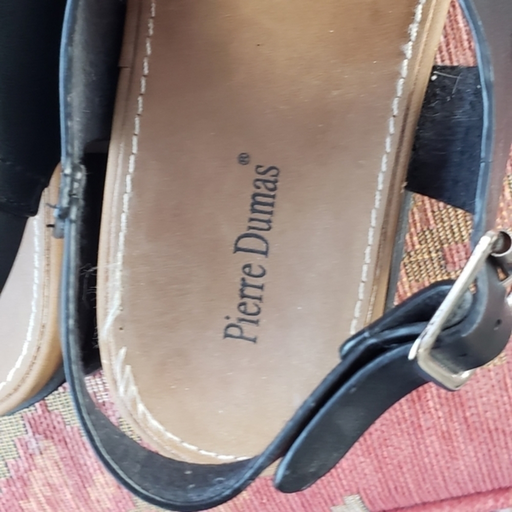 Pierre Dumas Black‎ Wedge Sandal - Picture 6 of 7